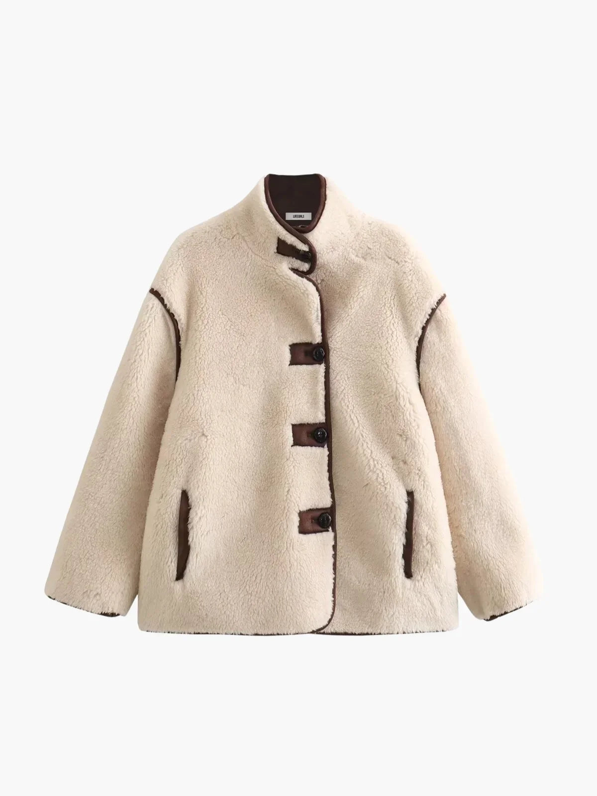 Luvik | Shearling Stand Collar Jacket