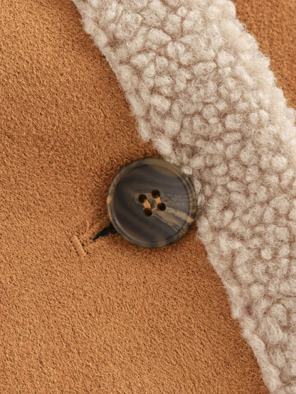 Luvik | Sherpa-vuorattu tekonahkakangastakki