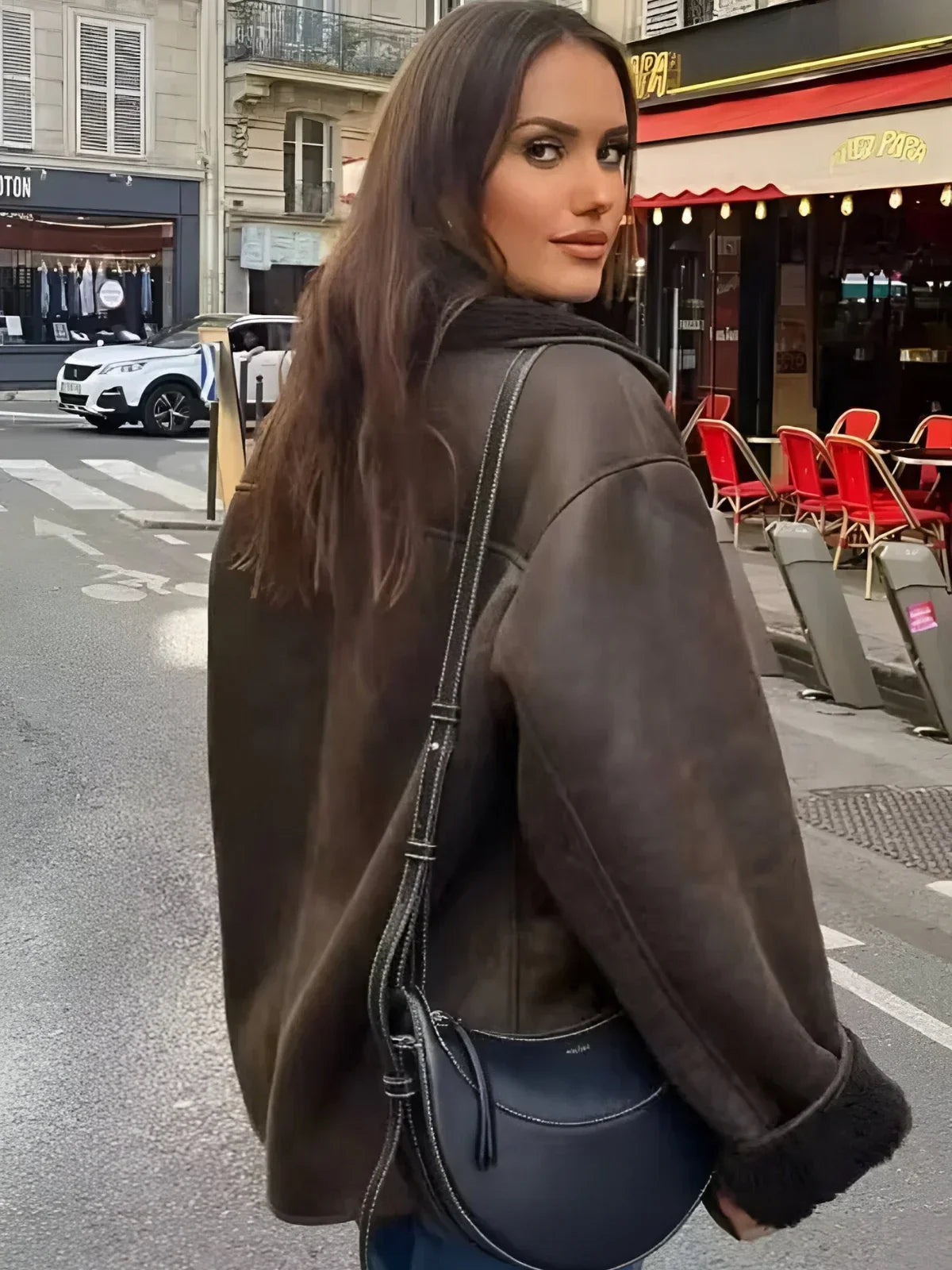 Luvik | Tyylikäs Tekoturkis Takki