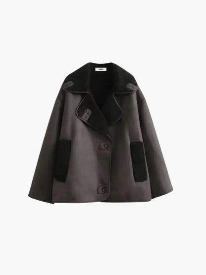 Luvik | Tyylikäs Tekoturkis Takki