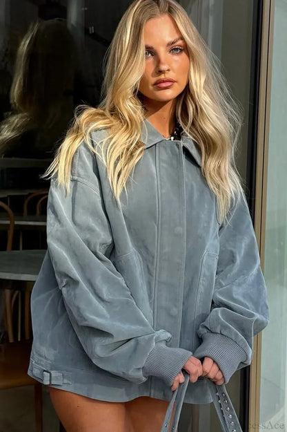 Luvik | Sininen Samettinen Yliopistotakki