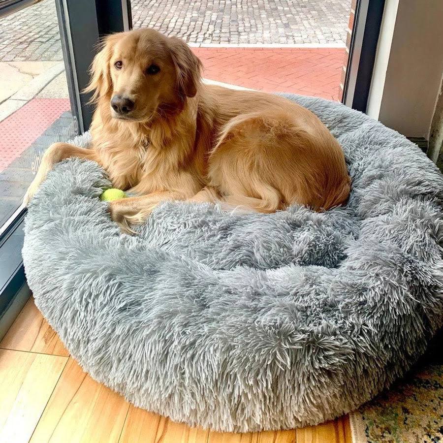 Ortopedisk Plysj Donut Hundeseng Luvikno