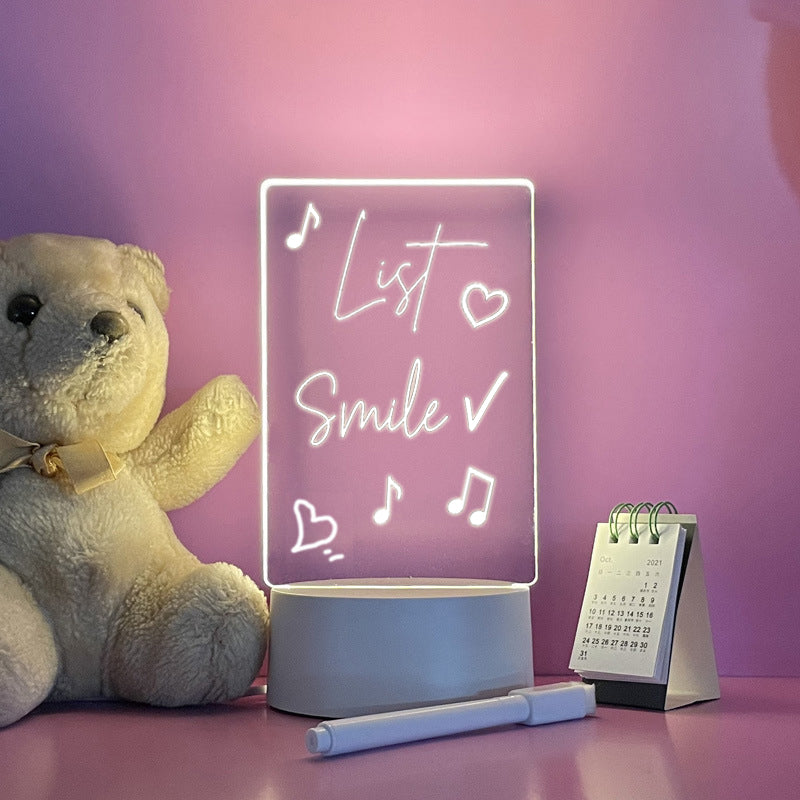 LED Akryl Meldingsbrett Lys Luvikno