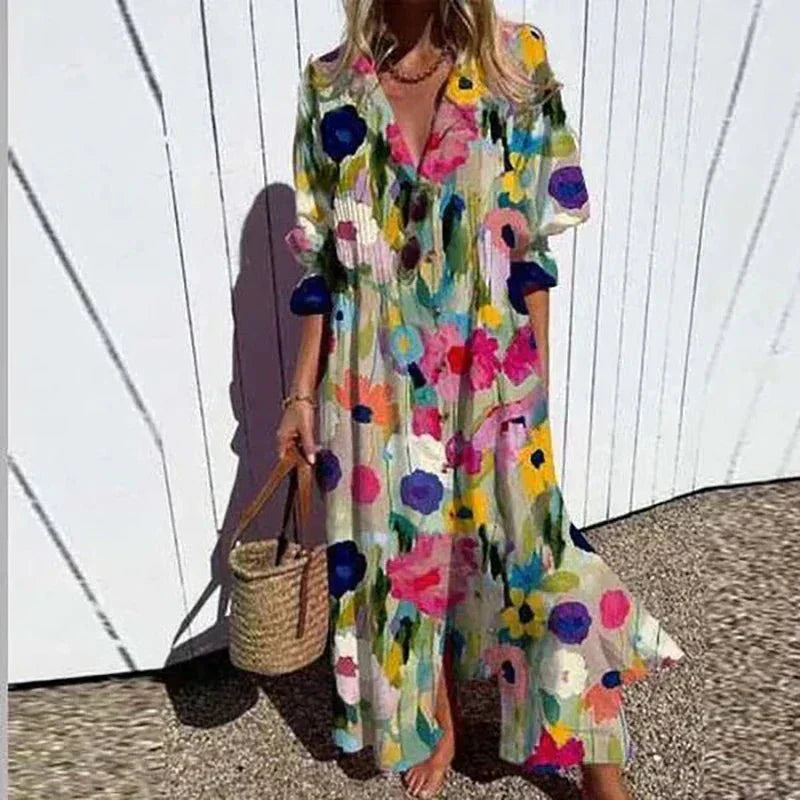 Luvik | Klassinen Boho Maxi Mekko