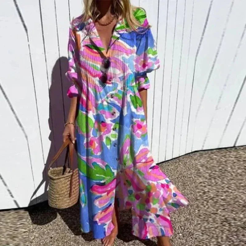 Luvik | Klassinen Boho Maxi Mekko