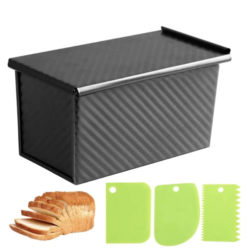 Lang Pullman Brødform med Lokk Non-Stick Rustfritt Stål Brødform | Luvikno