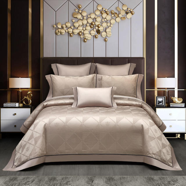 Lounge Duvet Cover Set – 1000 TC egyptisk bomull med Art Deco-design | Luvikno