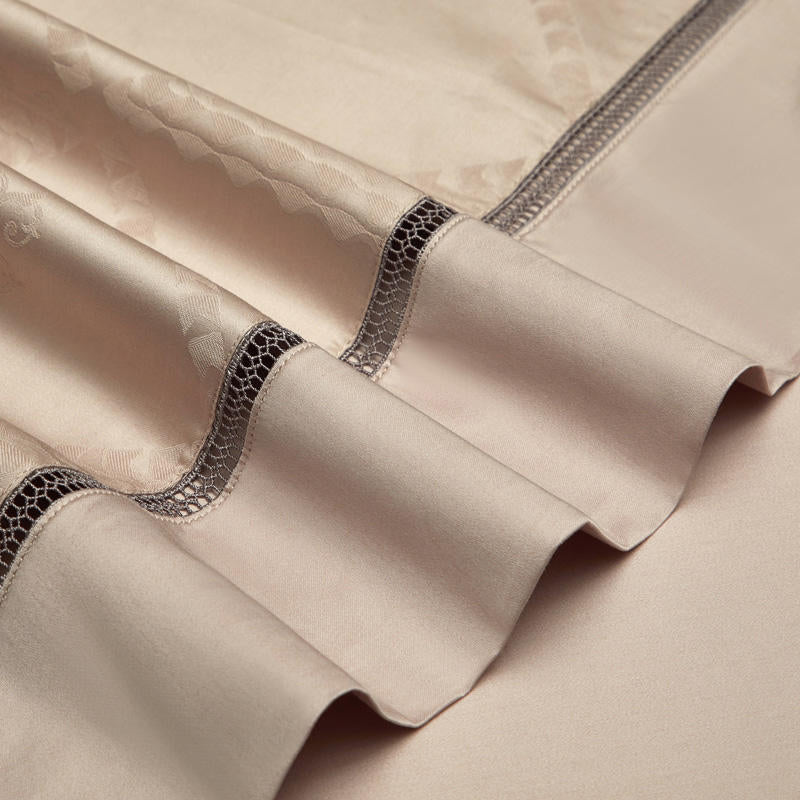 Lounge Duvet Cover Set – 1000 TC egyptisk bomull med Art Deco-design | Luvikno