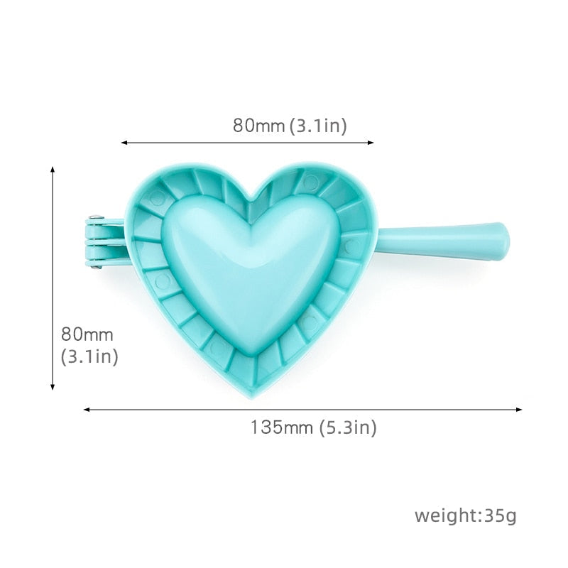 Love Shape Dumpling Mold Plastisk Mold Stor Kjøkken Tilbehør | Luvikno