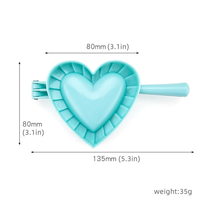 Love Shape Dumpling Mold Plastisk Mold Stor Kjøkken Tilbehør | Luvikno