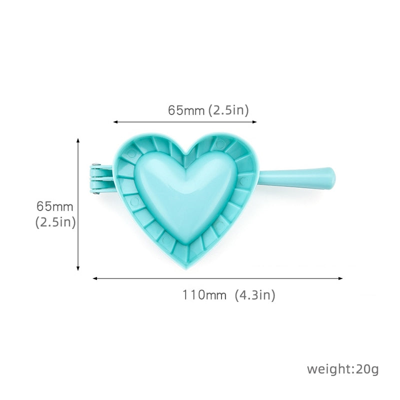 Love Shape Dumpling Mold Plastisk Mold Stor Kjøkken Tilbehør | Luvikno