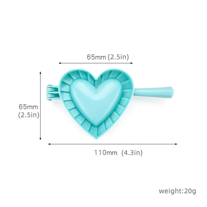 Love Shape Dumpling Mold Plastisk Mold Stor Kjøkken Tilbehør | Luvikno