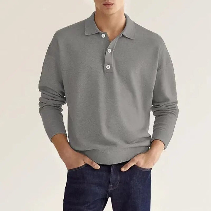 Luvik | Håndlaget polo shirt med lange ermer
