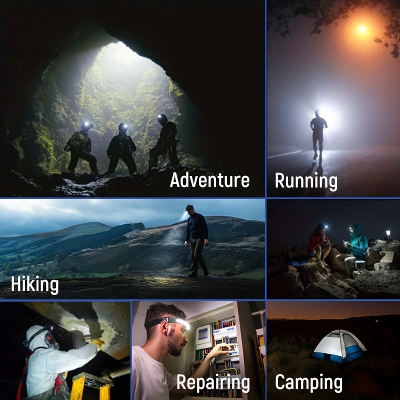 Luvikno | LED Hodelykt X3 – Vanntett & Oppladbar Hodelykt for Løping, Fotturer & Utendørs Eventyr