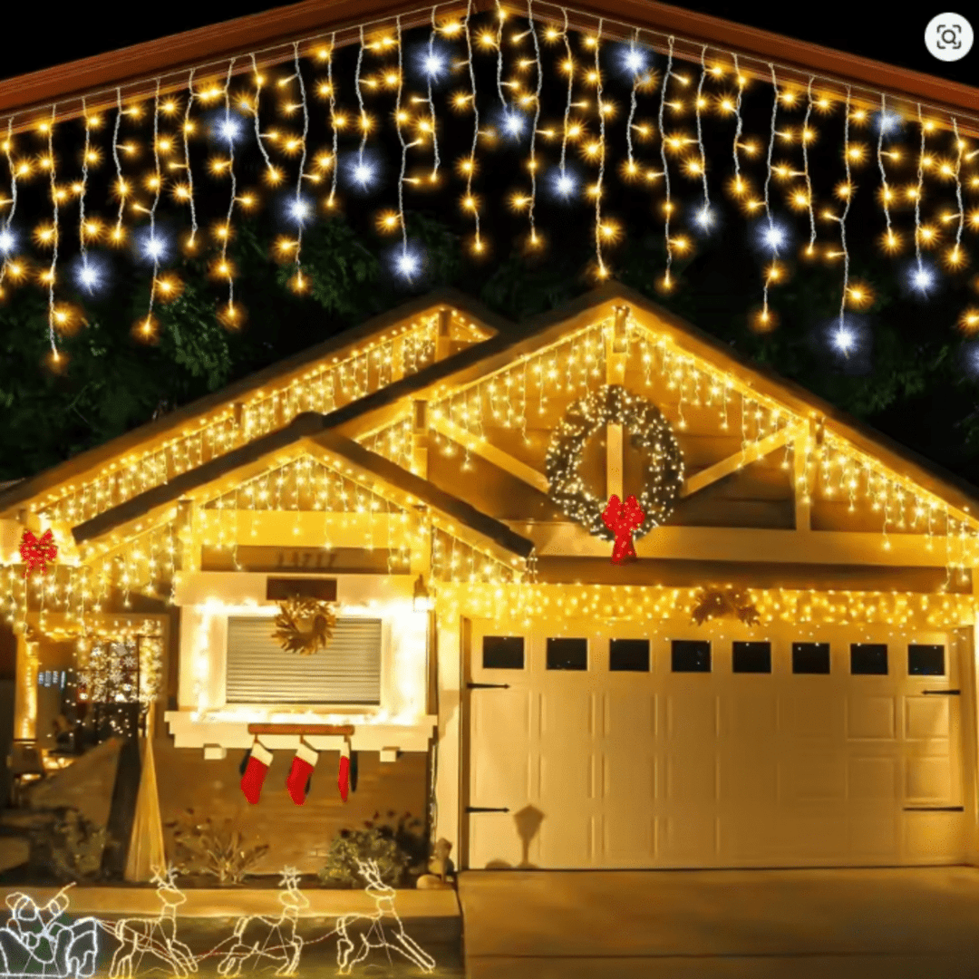 Luvikno | LUMICURTAIN – LED Hagegardiner for Funklende Ute Stemning