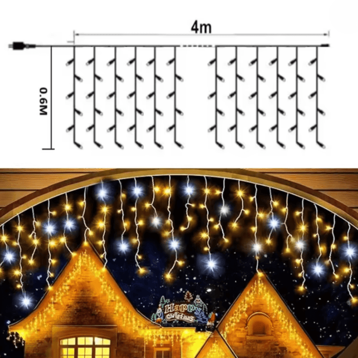 Luvikno | LUMICURTAIN – LED Hagegardiner for Funklende Ute Stemning