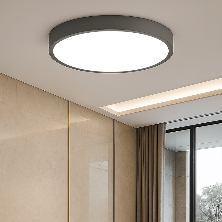 Rund LED Flush Taklampe | Luvikno