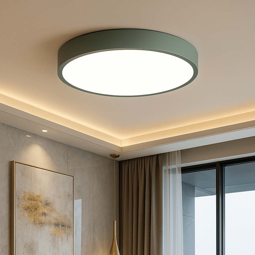 Rund LED Flush Taklampe | Luvikno