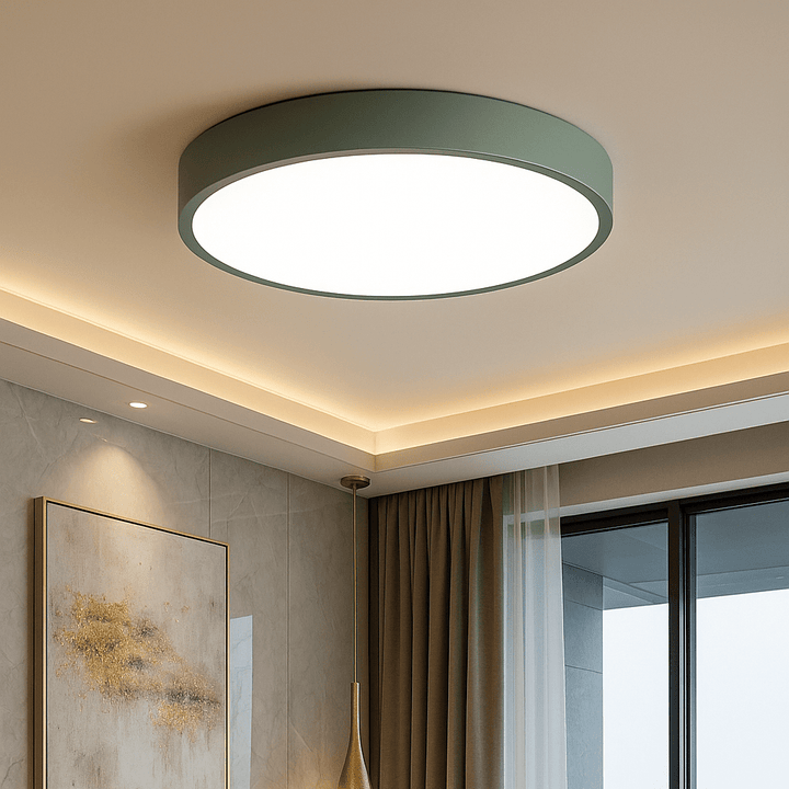 Rund LED Flush Taklampe | Luvikno