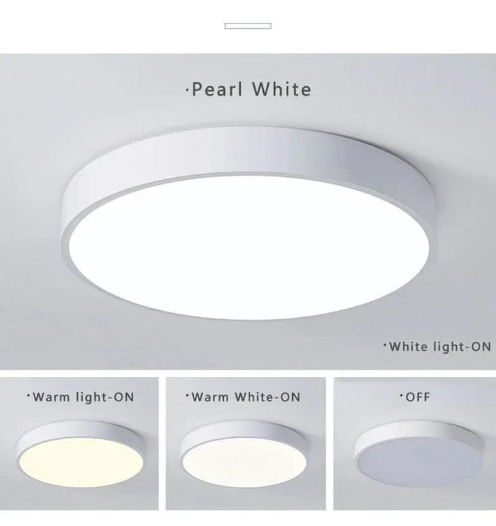 Rund LED Flush Taklampe | Luvikno