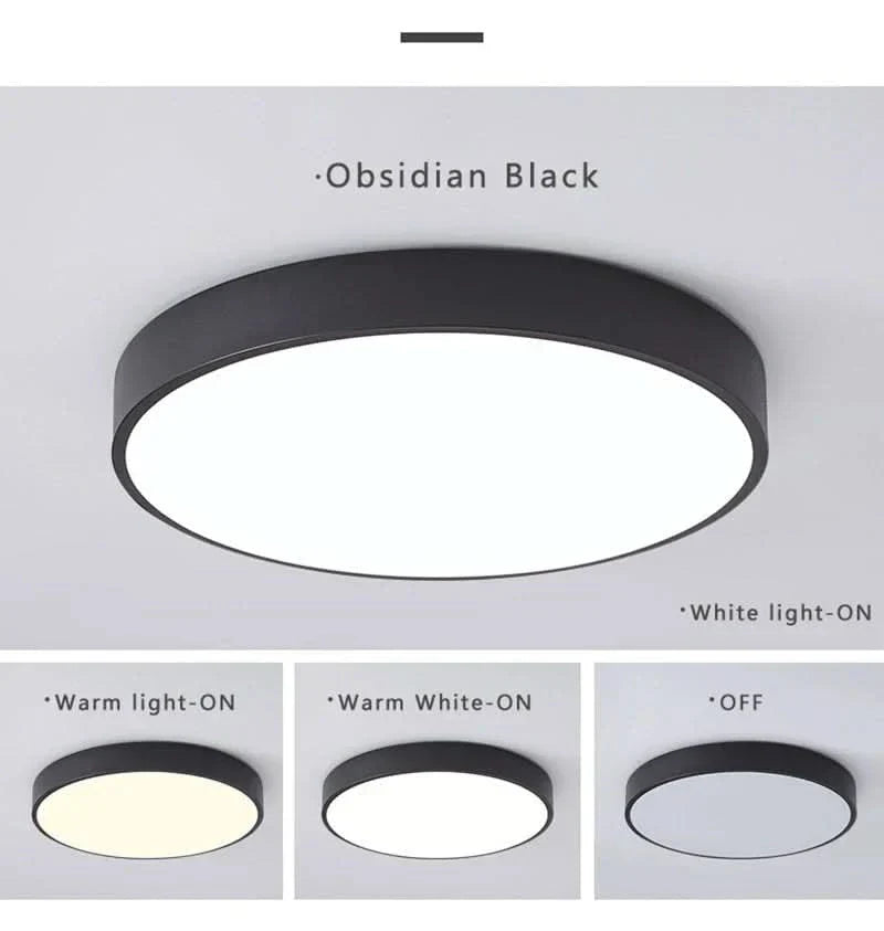 Rund LED Flush Taklampe | Luvikno