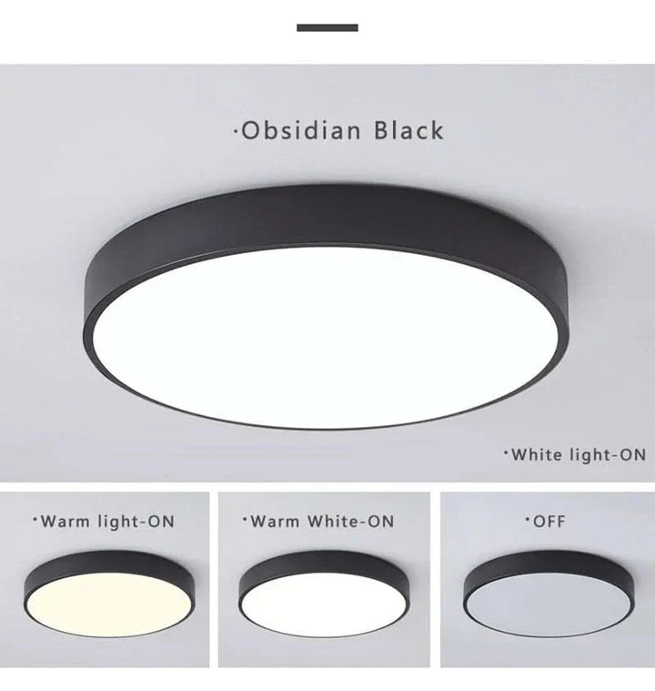 Rund LED Flush Taklampe | Luvikno