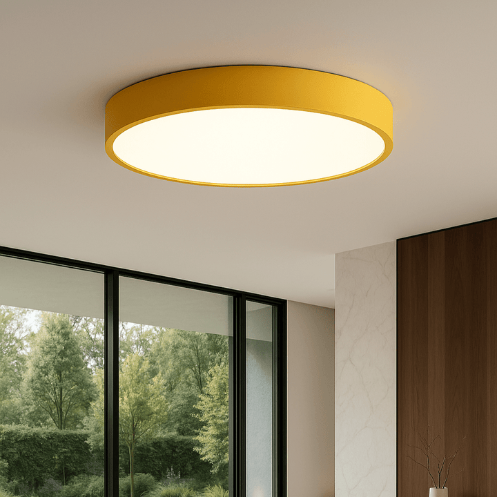 Rund LED Flush Taklampe | Luvikno