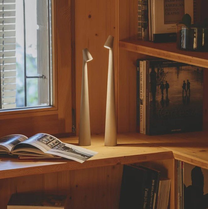 Lys bærbar bordlampe Luvikno