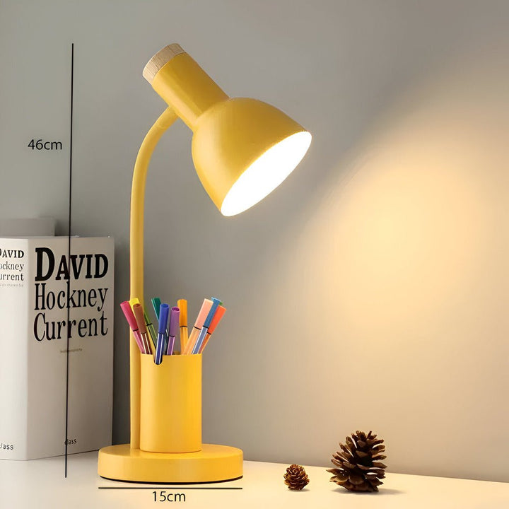 Luvikno | LumoDesk – LED bordlampe med pennholder for organisering og belysning