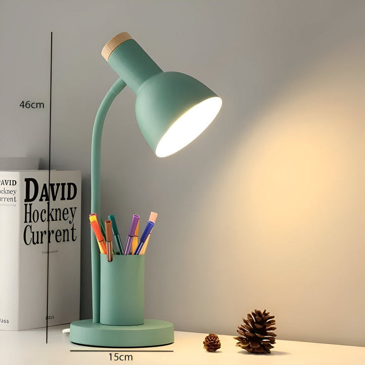 Luvikno | LumoDesk – LED bordlampe med pennholder for organisering og belysning