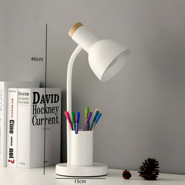 Luvikno | LumoDesk – LED bordlampe med pennholder for organisering og belysning