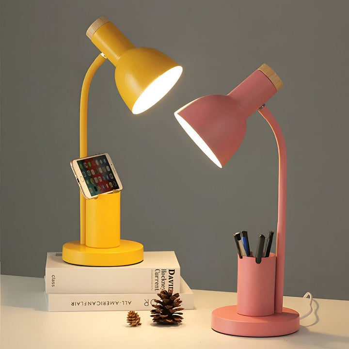 Luvikno | LumoDesk – LED bordlampe med pennholder for organisering og belysning