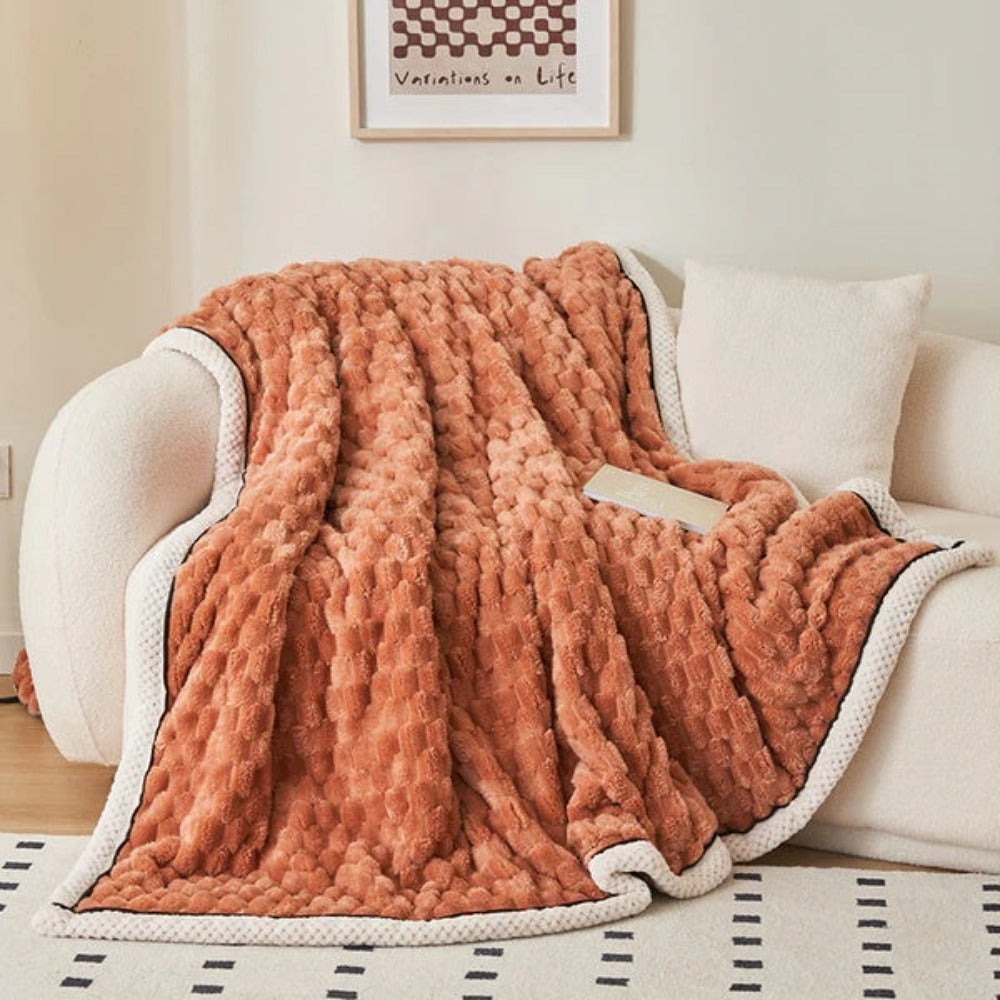 Plysj Fleece Teppe Myk Kaste Luvikno