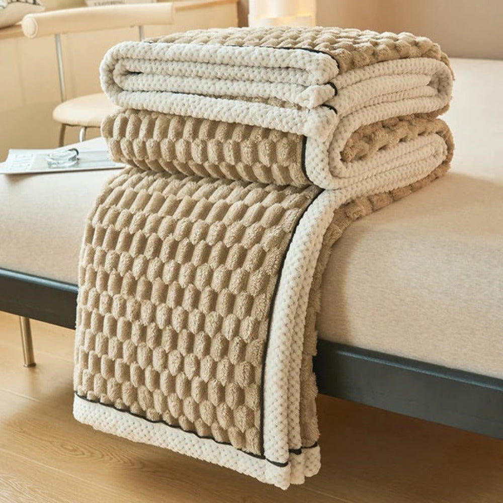 Plysj Fleece Teppe Myk Kaste Luvikno