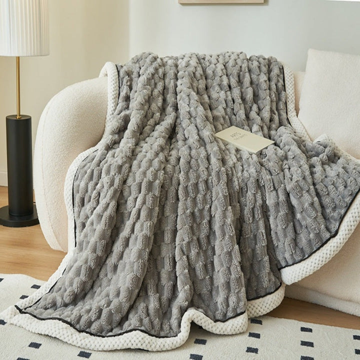 Plysj Fleece Teppe Myk Kaste Luvikno