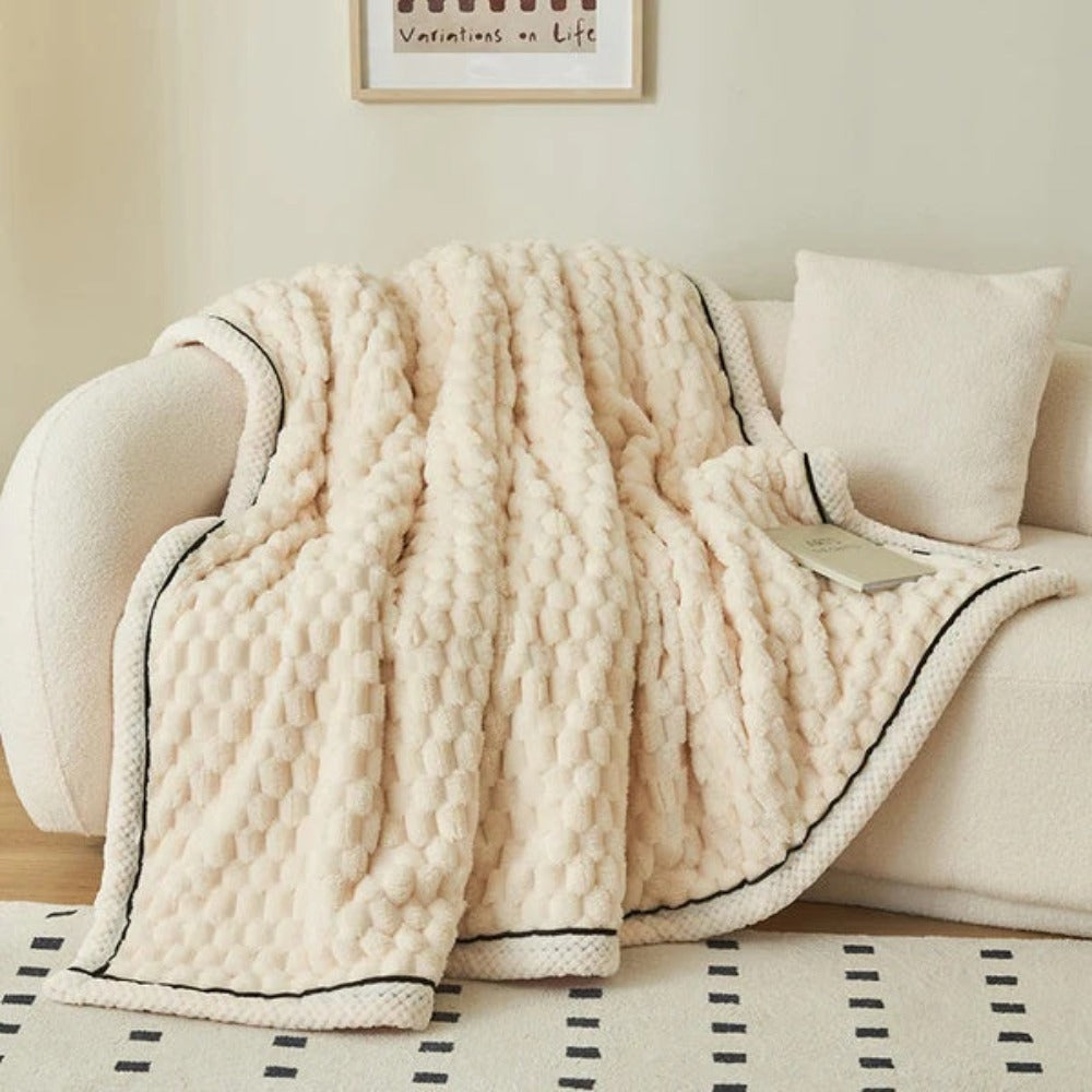Plysj Fleece Teppe Myk Kaste Luvikno