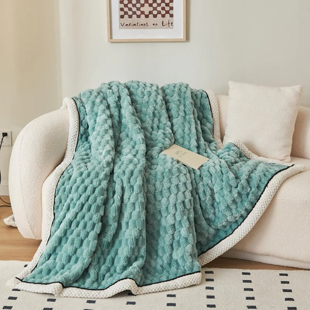 Plysj Fleece Teppe Myk Kaste Luvikno