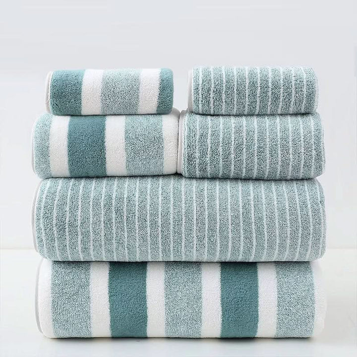 Luvikno | 8-delt korallsfleece håndklesett – Ultra-mykt & hurtig-tørkende
