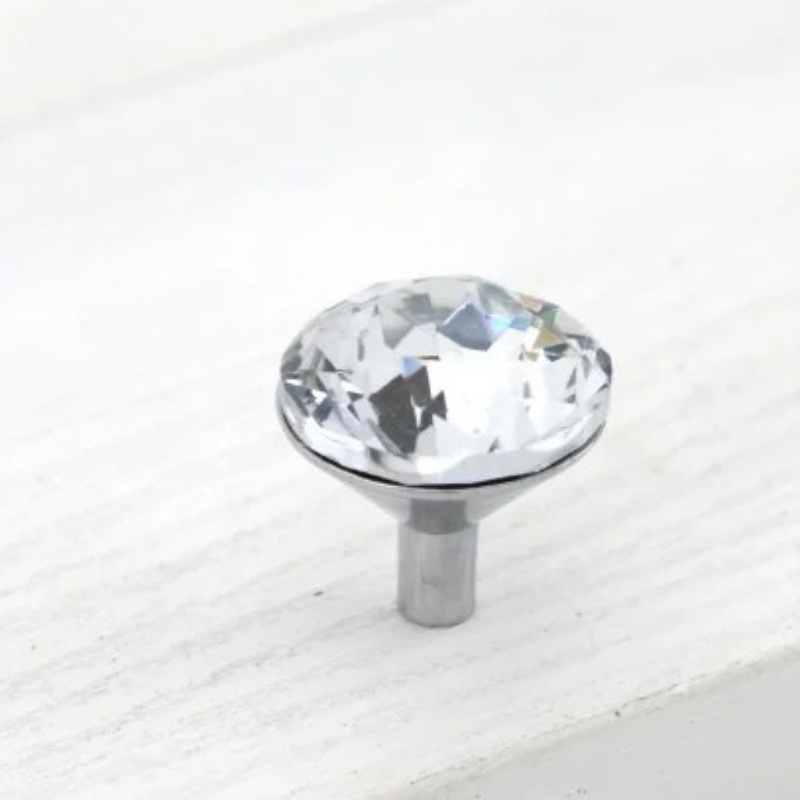 Luksus diamantkrystall skapknapper og håndtak elegante skuffehåndtak | Luvikno