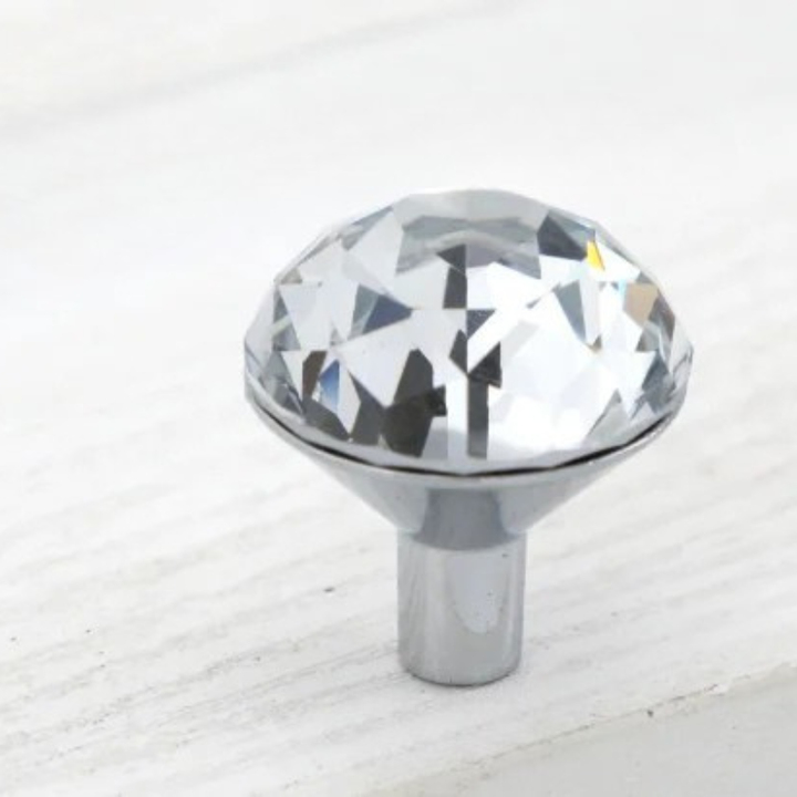 Luksus diamantkrystall skapknapper og håndtak elegante skuffehåndtak | Luvikno