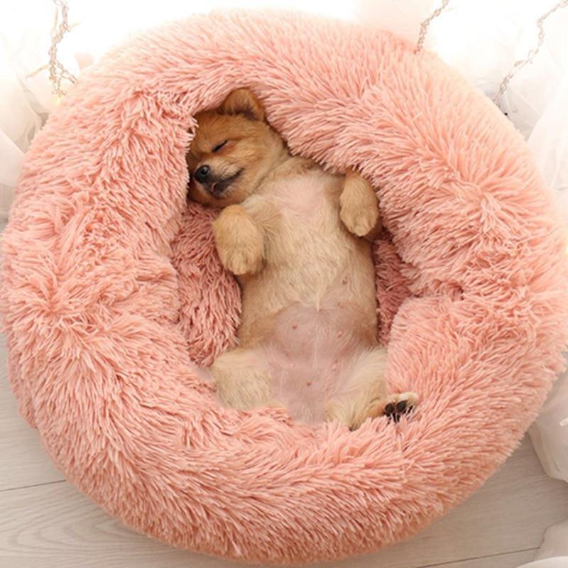 Luksus myk plysj hundeseng - FluffyNest Luvikno