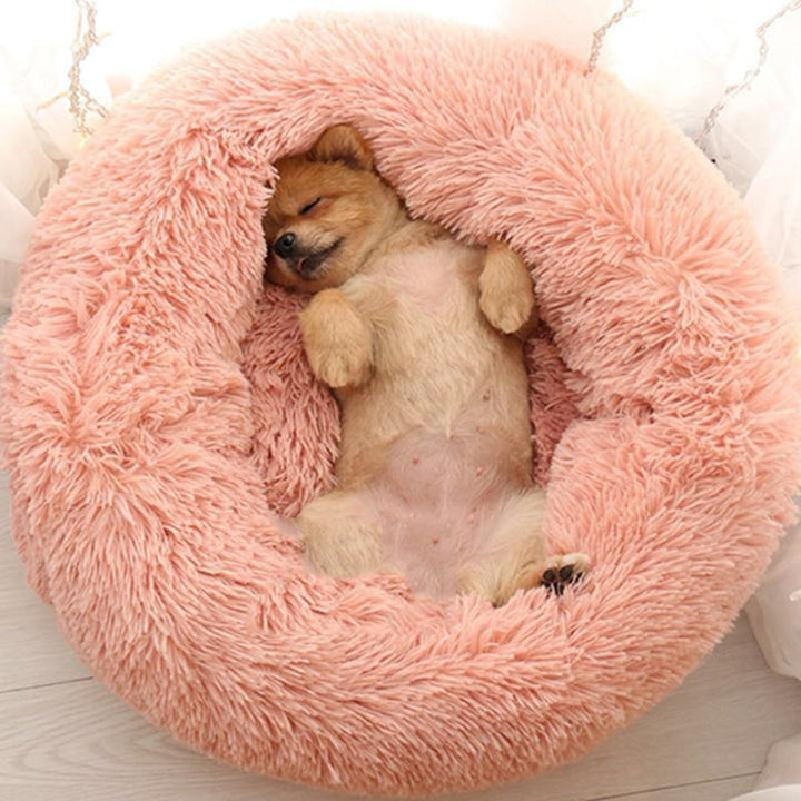 Luksus myk plysj hundeseng - FluffyNest Luvikno