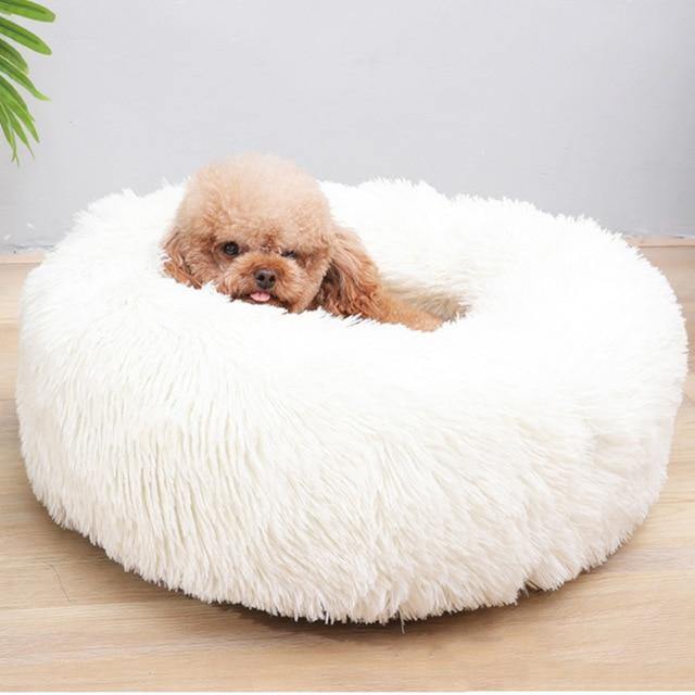 Luksus myk plysj hundeseng - FluffyNest Luvikno