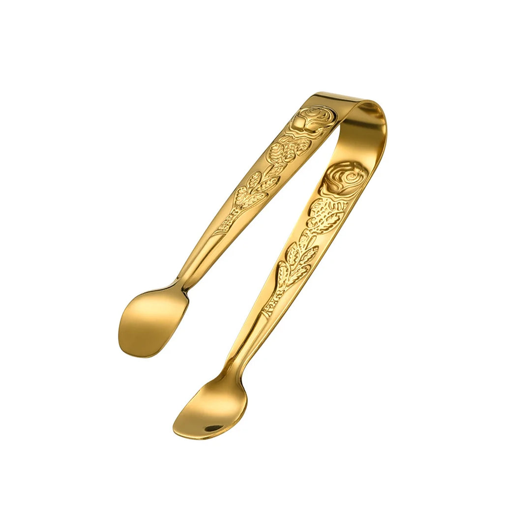 Luksus rustfritt stål isbitklipp liten sukker frukt kjøkken tong | Luvikno