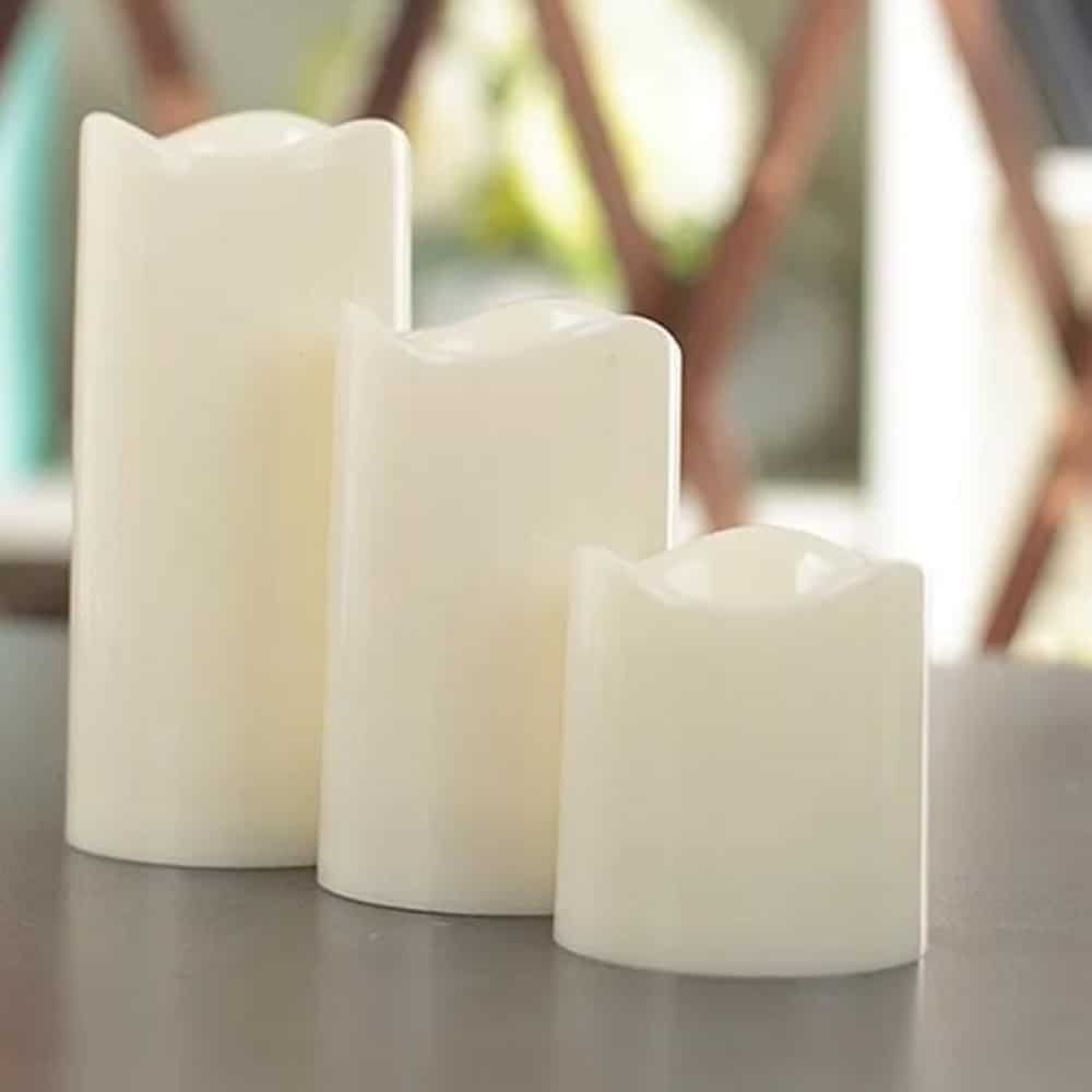 LED Lys - 3 stk - 7.5/11.5/15 cm - med fjernkontroll - med fargeforandring | Luvikno