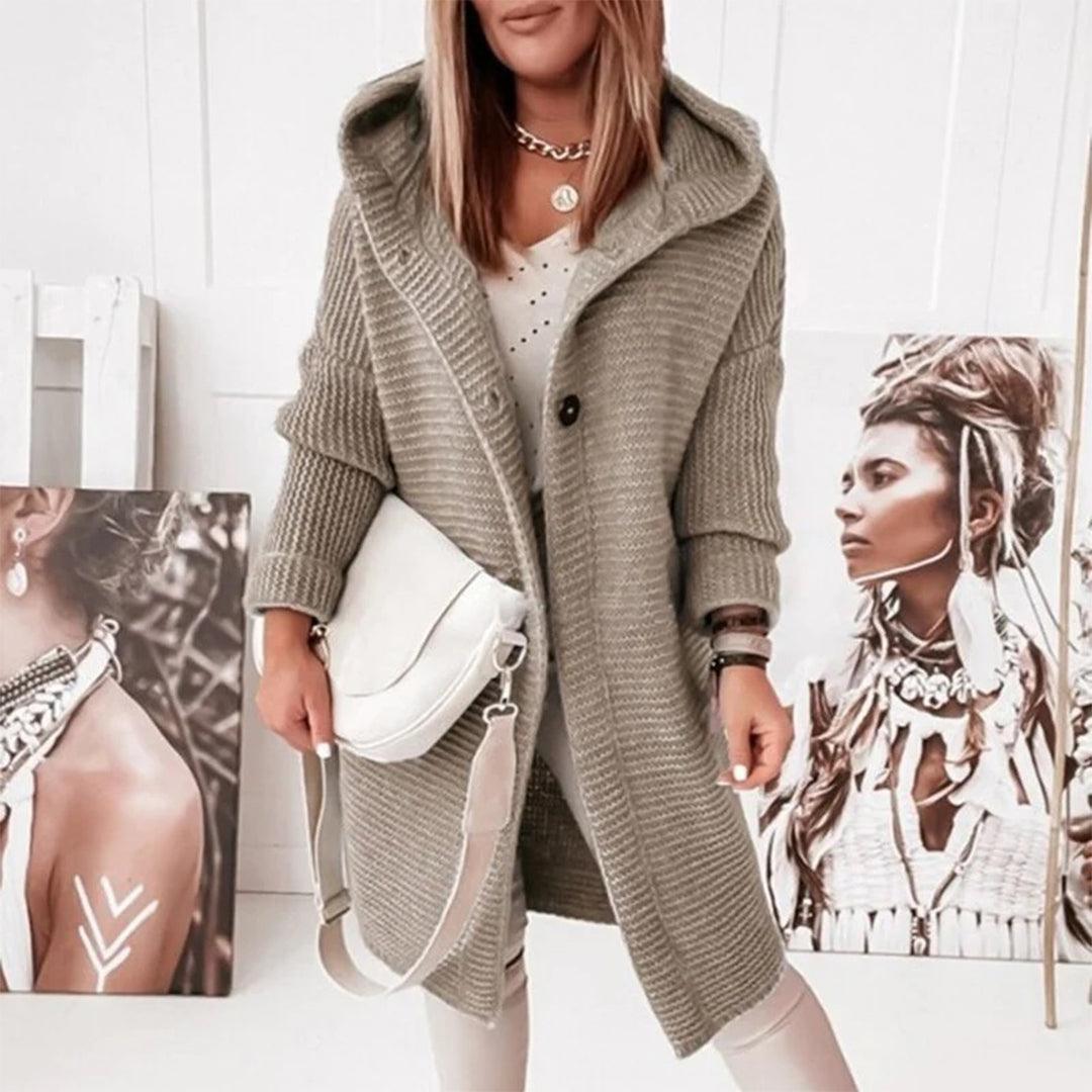 Luvik | Gilet à boutons et capuche pour femmes