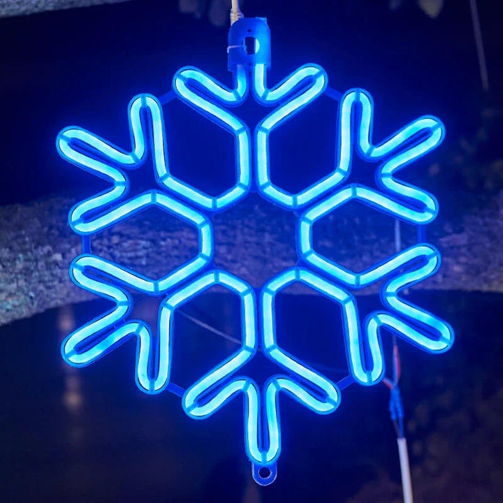 Luvikno | LED Snøfnugg Julelys – IP65 Vanntett Utendørs Juledekorasjon
