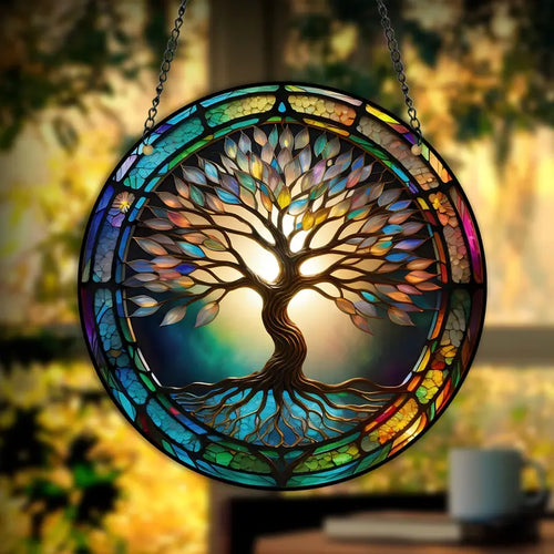 Luvikno | Solavia Suncatcher Crystal Hanger | Håndlaget | Fargelek & Lysrefleksjoner | For Vinduer & Interiør