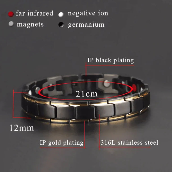 Magnetisk armbånd for damer og menn – Justerbart, stilfullt og komfortabelt | Luvikno