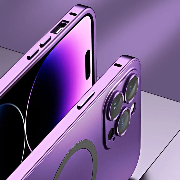 Telefonveske Magnetisk Metall MagSafe Kompatibel Deksel Luvikno